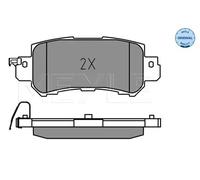MEYLE 025 255 4014 Brake pad set