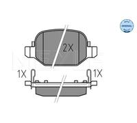 MEYLE 025 256 5217 Brake pad set