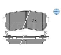 025 256 7716 MEYLE Brake Pad Set, disc brake for HYUNDAI,KIA