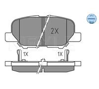 MEYLE 025 256 8814 Brake pad set