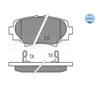 MEYLE 025 258 7814 Brake pad set
