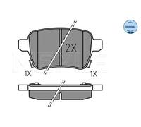 MEYLE 025 259 7317 Brake pad set