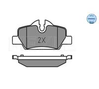 MEYLE 025 259 8016 Brake Pad Set For Disc Brake Rear Braking Fits Mini Mini