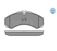 Brake pads Rear Axle 025 291 2120 MEYLE for IVECO RENAULT TRUCKS NISSAN