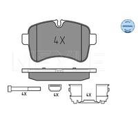 MEYLE 025 292 3221 Brake pad set