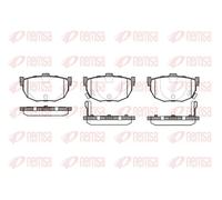 Brake pads Rear Axle 0294.22 REMSA for HYUNDAI MATRIX