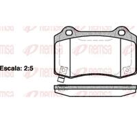 REMSA 0434.54 Brake pad set