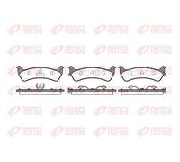 Brake pads Rear Axle 0470.02 REMSA for JEEP CHEROKEE GRAND CHEROKEE