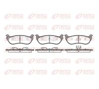 Brake pads Rear Axle 0628.75 REMSA for JEEP CHEROKEE WRANGLER Mk II