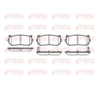 Brake pads Rear Axle 0649.02 REMSA for KIA CLARUS SHUMA Saloon SHUMA I SHUMA II