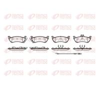 Brake pads Rear Axle 0698.11 REMSA for MERCEDES-BENZ M-CLASS