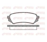 Brake pads Rear Axle 0706.00 REMSA for TOYOTA LEXUS