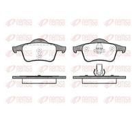 Brake pads Rear Axle 0714.00 REMSA for VOLVO V70 C70 I Coupe S80 I V70 Mk II