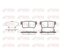 Brake pads Rear Axle 0746.62 REMSA for SSANGYONG DAEWOO