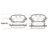 Brake pads Rear Axle 1095.02 REMSA for DODGE FIAT CHRYSLER