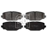 Brake Pads Set fits LANCIA VOYAGER 404 2.8D Rear 11 to 14 ENS K68144209AA Febi