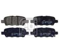 Brake pads Rear Axle 116198 FEBI BILSTEIN for NISSAN RENAULT