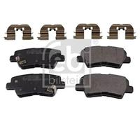 febi bilstein 116378 Brake Pad Set with fastening material, 1 unit