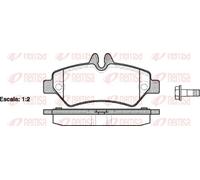 REMSA 1246.00 Brake pad set