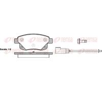 Brake pads Rear Axle 1252.02 REMSA for FORD TRANSIT Bus TRANSIT Van