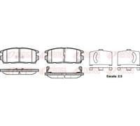 REMSA 1260.12 Brake pad set