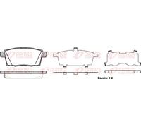 REMSA 1268.00 Brake pad set