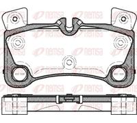 REMSA 1346.00 Brake pad set
