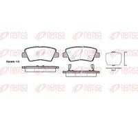 REMSA 1362.02 Brake pad set