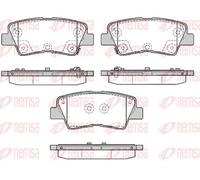 REMSA 1362.85 Brake pad set
