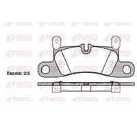 Brake pads Rear Axle 1379.20 REMSA for PORSCHE CAYENNE