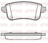 Brake pads Rear Axle 1387.10 REMSA for RENAULT SCÉNIC III MEGANE III Hatchback