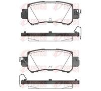 Brake pads Rear Axle 1507.00 REMSA for MAZDA CX-5 CX-3