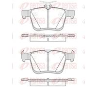 Brake pads Rear Axle 1516.00 REMSA for SEAT VW AUDI SKODA CUPRA