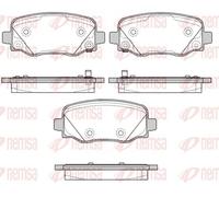 Brake pads Rear Axle 1578.02 REMSA for JEEP FIAT