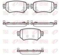 Brake pads Rear Axle 1682.02 REMSA for MAZDA 6 Saloon 6 Estate