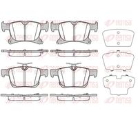 Brake pads Rear Axle 1701.02 REMSA for CHRYSLER GRAND VOYAGER V