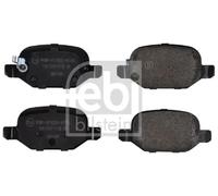 Brake Pads Set fits FIAT 500L 199LYC1B 9 Rear 2012 on 77366456 77366457 77366993