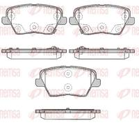 Brake pads Rear Axle 1784.02 REMSA for HYUNDAI KIA