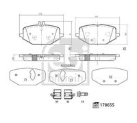 FEBI BILSTEIN Brake Pad Set 178655