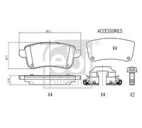 FEBI BILSTEIN 178904 Brake pad set