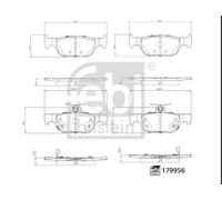 FEBI BILSTEIN 179956 Brake pad set