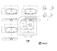 FEBI BILSTEIN 184237 Brake pad set