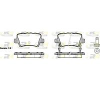 Brake pads Rear Axle 21206.02 ROADHOUSE for HONDA CIVIC IX CIVIC VIII Hatchback