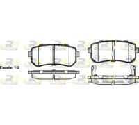 Brake pads Rear Axle 21209.02 ROADHOUSE for HYUNDAI KIA