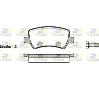 Brake pads Rear Axle 21236.00 ROADHOUSE for LAND ROVER FORD VOLVO