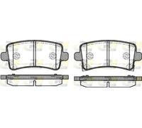 Brake pads Rear Axle 21388.04 ROADHOUSE for SAAB OPEL