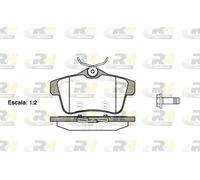 Brake pads Rear Axle 21418.00 ROADHOUSE for CITROËN PEUGEOT DS