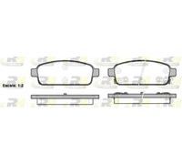 Brake pads Rear Axle 21432.02 ROADHOUSE for OPEL CHEVROLET VAUXHALL