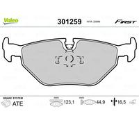 Brake pads Rear Axle 301259 VALEO for BMW 3 5 5 Touring 7 3 Coupe 3 Convertible