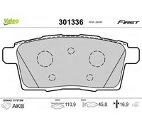 VALEO 301336 Brake pad set